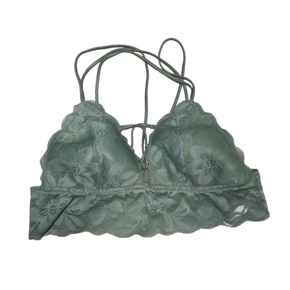 Victoria’s Secret PINK Lace Green Bralette L - Picture 1 of 3